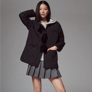 Avec Les Filles Black Quilted Jacket